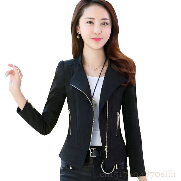 suit jacket with short zipper spring sleeve long female fashion blazers solid color thin big blazer tuxedo z208 s3y1, White;black
suit jacket with short zipper spring sleeve long female fashion blazers solid color thin big blazer tuxedo z208 s3y1, White;black