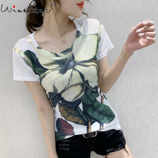 women's t-shirt summer european clothes print gold blocking girl fashion women short sleeve casual tees all match t14015a ch9, White
women's t-shirt summer european clothes print gold blocking girl fashion women short sleeve casual tees all match t14015a ch9, White