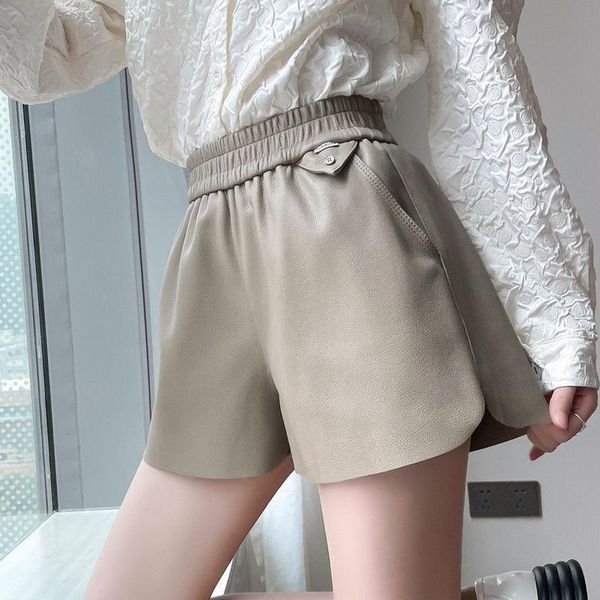 women's shorts women 2021 autumn winter pu leather female all-match elastic waist wide leg short ladies faux x634, White;black
women's shorts women 2021 autumn winter pu leather female all-match elastic waist wide leg short ladies faux x634, White;black