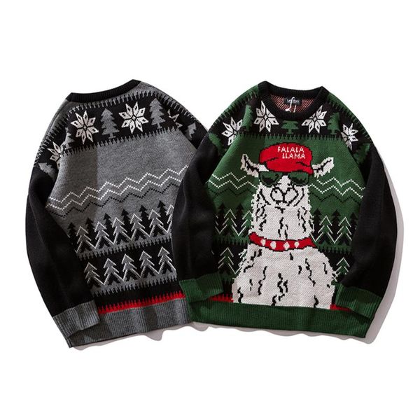 men's sweaters round neck animal snow print male sweater pullover knitted casaco masculino hombre full sleeve streetwear cuople sweter, White;black
men's sweaters round neck animal snow print male sweater pullover knitted casaco masculino hombre full sleeve streetwear cuople sweter, White;black