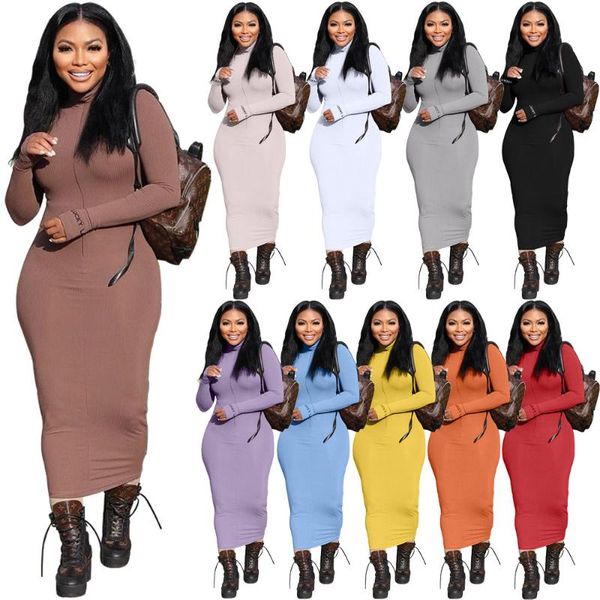 casual dresses solid turtleneck knitted dress women's long bodycon autumn winter elastic skinny femme maxi vestidos, Black;gray
casual dresses solid turtleneck knitted dress women's long bodycon autumn winter elastic skinny femme maxi vestidos, Black;gray