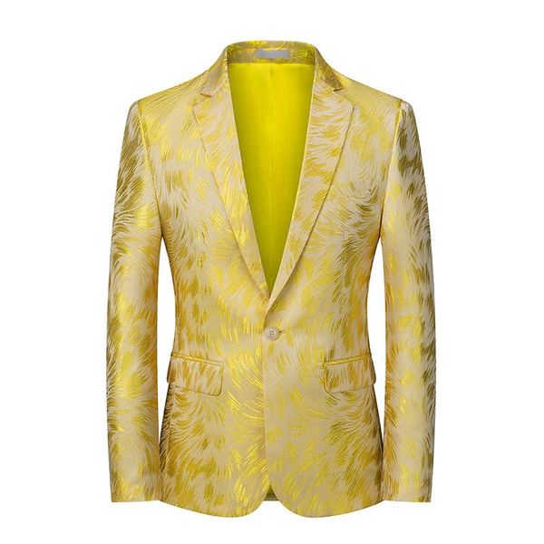 men's suits & blazers embroidered suit jacket slim fit plus size yellow trendy single west casual men, White;black
men's suits & blazers embroidered suit jacket slim fit plus size yellow trendy single west casual men, White;black
