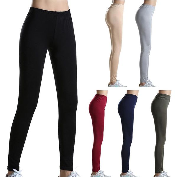 women's leggings fashion womens high waist elastic fitness workout long skinny pants trousers casual, Black
women's leggings fashion womens high waist elastic fitness workout long skinny pants trousers casual, Black