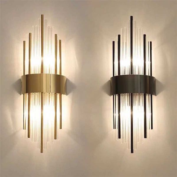 wall lamp 90-260v modern luxury gold crystal lights bedside living room aisle corridor home decoration led sconce fixtures light
wall lamp 90-260v modern luxury gold crystal lights bedside living room aisle corridor home decoration led sconce fixtures light