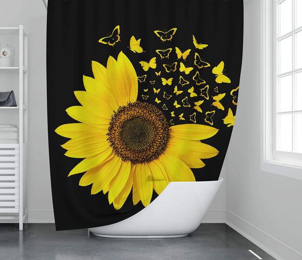 sunflower black shower curtain butterfly sunshine cloth curtain for bathroom fabric waterproof shower stall long curtain with
sunflower black shower curtain butterfly sunshine cloth curtain for bathroom fabric waterproof shower stall long curtain with