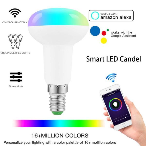 bulbs 7w wifi smart light bulb rgb led lamp dimmable e14 energy saving compatible with amazon alexa google home
bulbs 7w wifi smart light bulb rgb led lamp dimmable e14 energy saving compatible with amazon alexa google home