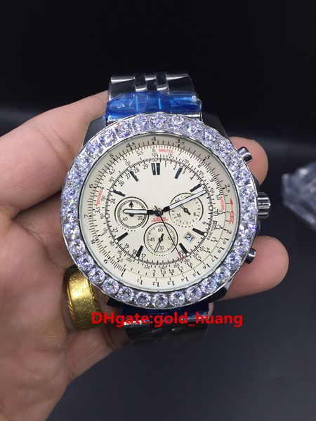luxury diamond bezel limited flyback edition men watch sport quartz chronograph sapphire glass high qality stainless steel watches white fac, Slivery;brown
luxury diamond bezel limited flyback edition men watch sport quartz chronograph sapphire glass high qality stainless steel watches white fac, Slivery;brown