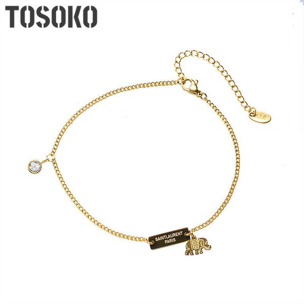 tosoko stainless steel jewelry small elephant zircon women's lovely anklet bss096, Red;blue
tosoko stainless steel jewelry small elephant zircon women's lovely anklet bss096, Red;blue
