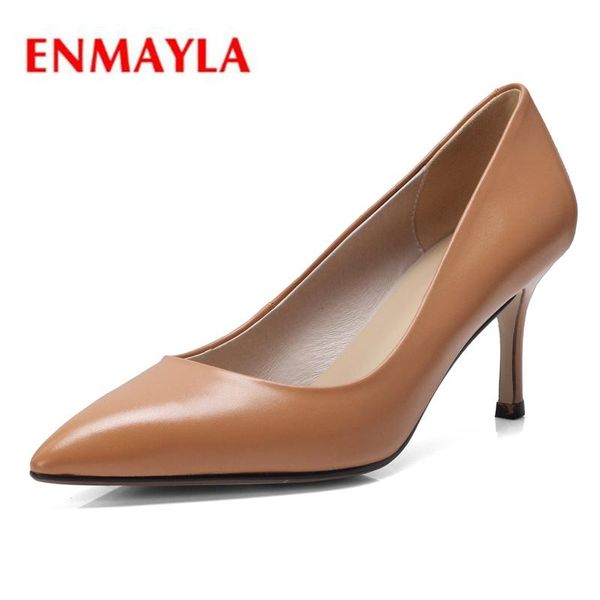 dress shoes enmayla genuine leather pointed toe pumps women zapatos mujer tacon high heel slip-on heels size 34-39 zyl2012, Black
dress shoes enmayla genuine leather pointed toe pumps women zapatos mujer tacon high heel slip-on heels size 34-39 zyl2012, Black