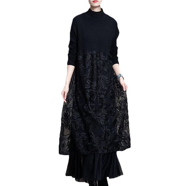 casual dresses 2021 autumn winter dress ldies lace women's knitted stitching temperament slim for women 79a, Black;gray
casual dresses 2021 autumn winter dress ldies lace women's knitted stitching temperament slim for women 79a, Black;gray