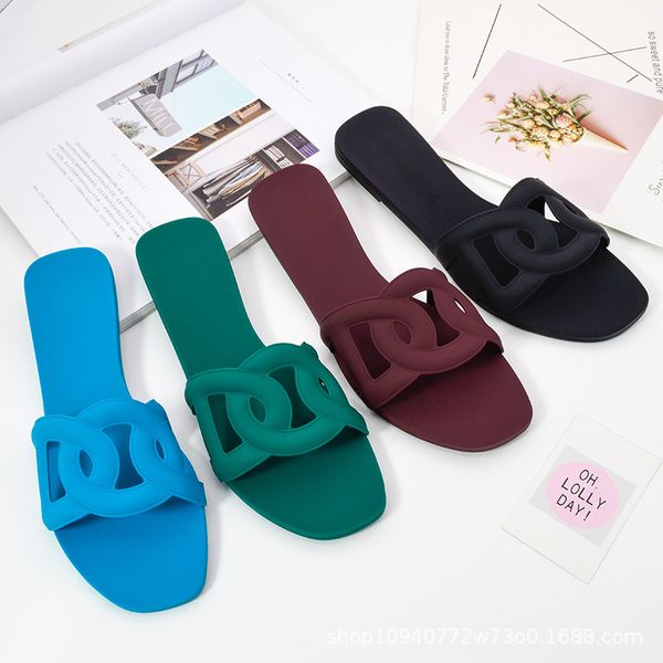 2021 summer new slippers, beach shoes, h flat bottom sandals, 3-belt one-piece roulis shoes for women zlh, Black
2021 summer new slippers, beach shoes, h flat bottom sandals, 3-belt one-piece roulis shoes for women zlh, Black