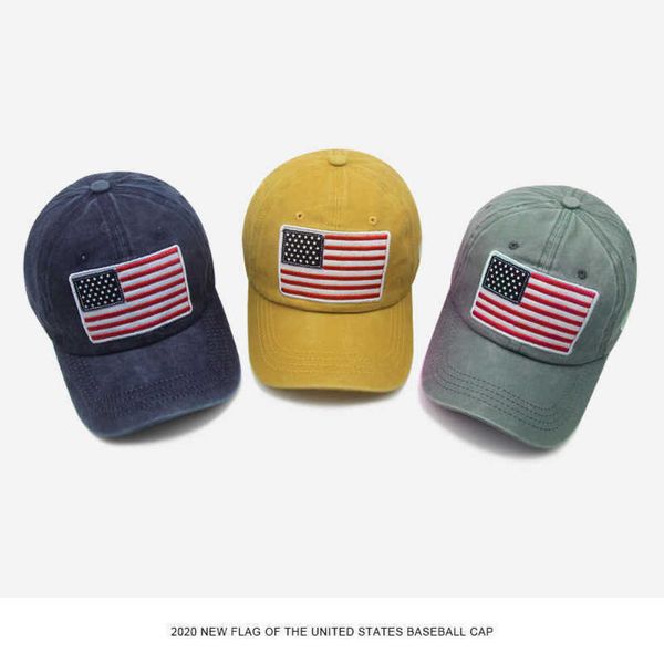 cotton washed american flag embroidered peaked caps spring summer baseball cap fashion sun protection hat headwear g69gxh1, Yellow
cotton washed american flag embroidered peaked caps spring summer baseball cap fashion sun protection hat headwear g69gxh1, Yellow