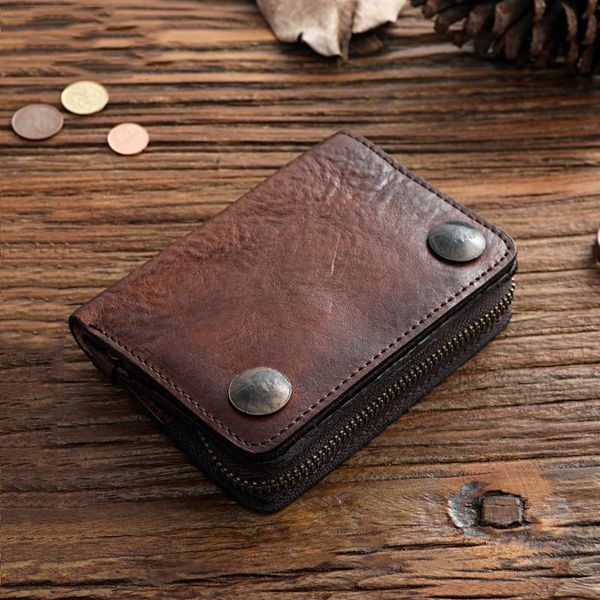 genuine leather wallet for men vintage handmade mens short bifold wallets purse with zipper coin pocket card holder, Red;black
genuine leather wallet for men vintage handmade mens short bifold wallets purse with zipper coin pocket card holder, Red;black