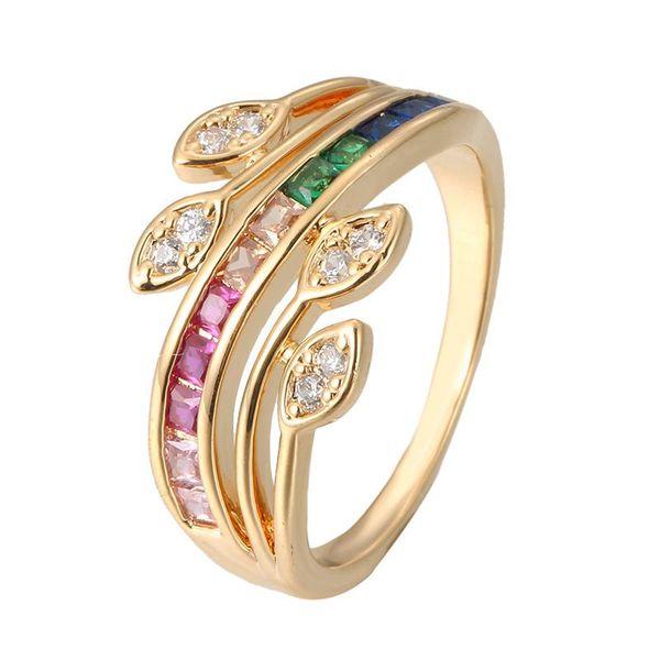 cluster rings rainbow fashion colored flower leaf copper womens trendy simple for female girlfriend jewelry creativity gift wholesale, Golden;silver
cluster rings rainbow fashion colored flower leaf copper womens trendy simple for female girlfriend jewelry creativity gift wholesale, Golden;silver