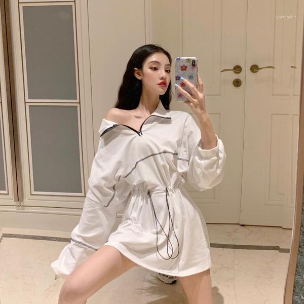 casual dresses turn-down collar fashion brand women's clothing long sleeve zippers mini-dress spring autumn vestidos, Black;gray
casual dresses turn-down collar fashion brand women's clothing long sleeve zippers mini-dress spring autumn vestidos, Black;gray