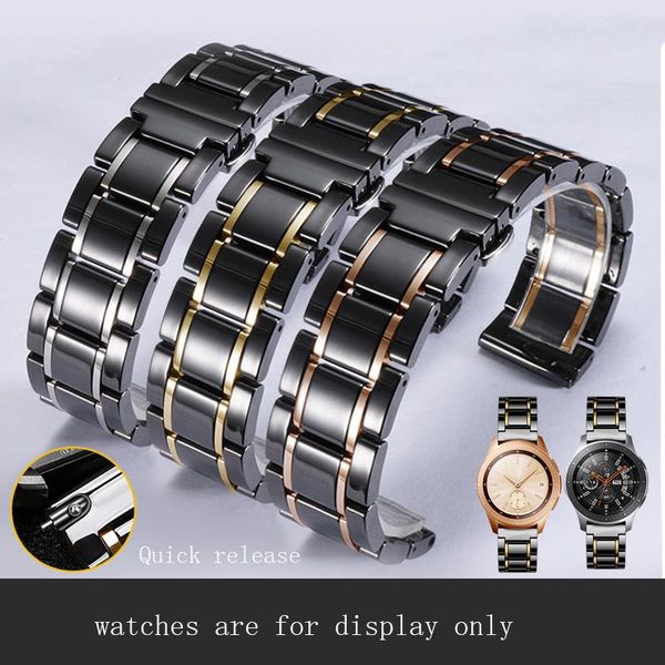 watch bands luxury ceramic watchband 20mm 22mm strap for samsung galaxy watch42 / 46mm smart sports gear s3 sport, Black;brown
watch bands luxury ceramic watchband 20mm 22mm strap for samsung galaxy watch42 / 46mm smart sports gear s3 sport, Black;brown