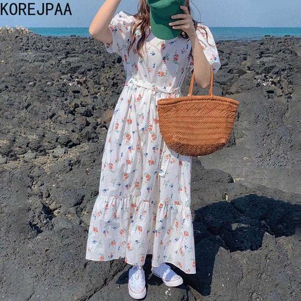 korejpaa women dress summer korean chic girls fresh square-neck full-screen floral print waistted puff sleeves vestidos 210526, Black;gray
korejpaa women dress summer korean chic girls fresh square-neck full-screen floral print waistted puff sleeves vestidos 210526, Black;gray
