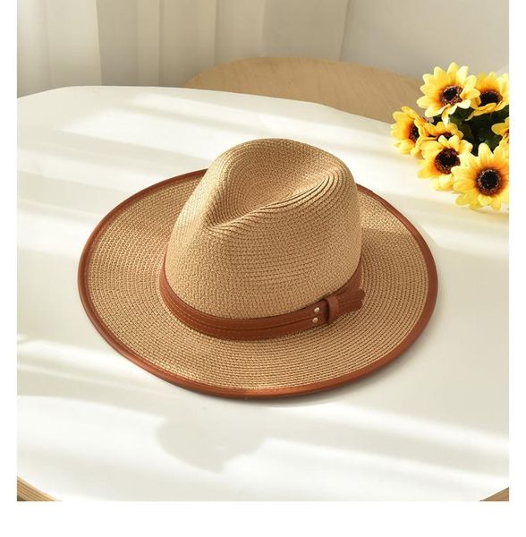wide brim hats panama hat summer sun for women men beach straw fashion uv protection travel cap 2021, Blue;gray
wide brim hats panama hat summer sun for women men beach straw fashion uv protection travel cap 2021, Blue;gray