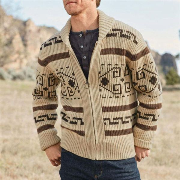 men's sweaters cardigan sweater 2021 fall winter ethnic printing thicken warm zip turn down collar jacket casual, White;black
men's sweaters cardigan sweater 2021 fall winter ethnic printing thicken warm zip turn down collar jacket casual, White;black