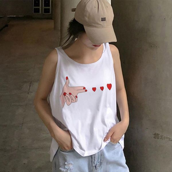 harajuku tee gesture launch red womens heart printed sleeveless summer women casual tank teens large size lady, White
harajuku tee gesture launch red womens heart printed sleeveless summer women casual tank teens large size lady, White