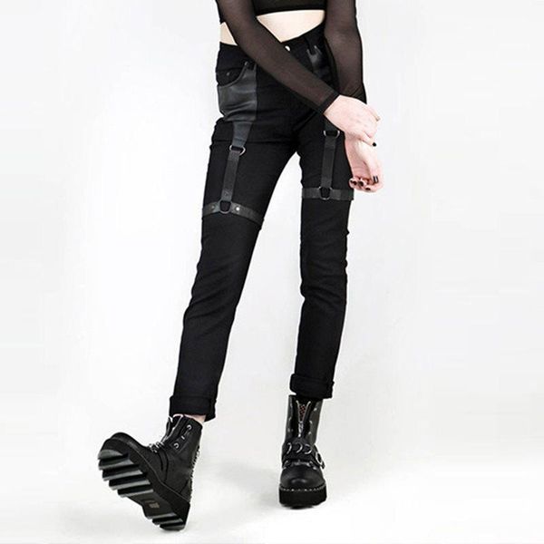 women's pants & capris cargo women punk rock pu leather patchwork black streetwear kpop joggers girl gothic fashion spring casual skinn, Black;white
women's pants & capris cargo women punk rock pu leather patchwork black streetwear kpop joggers girl gothic fashion spring casual skinn, Black;white