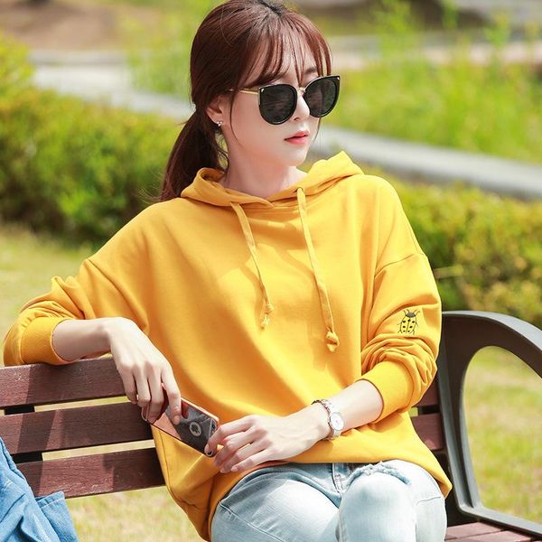 women's hoodies & sweatshirts 2021 spring women hooded thicker plus size cotton harajuku yellow korean style oversize, Black
women's hoodies & sweatshirts 2021 spring women hooded thicker plus size cotton harajuku yellow korean style oversize, Black