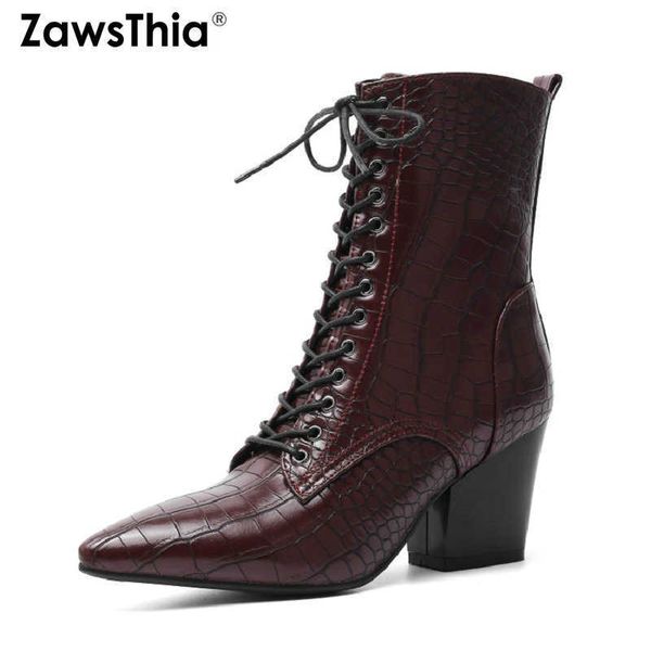 zawsthia winter high heeled punk boots for women lace up snake print solid white black female martin motorcycle ankle boots 210611
zawsthia winter high heeled punk boots for women lace up snake print solid white black female martin motorcycle ankle boots 210611