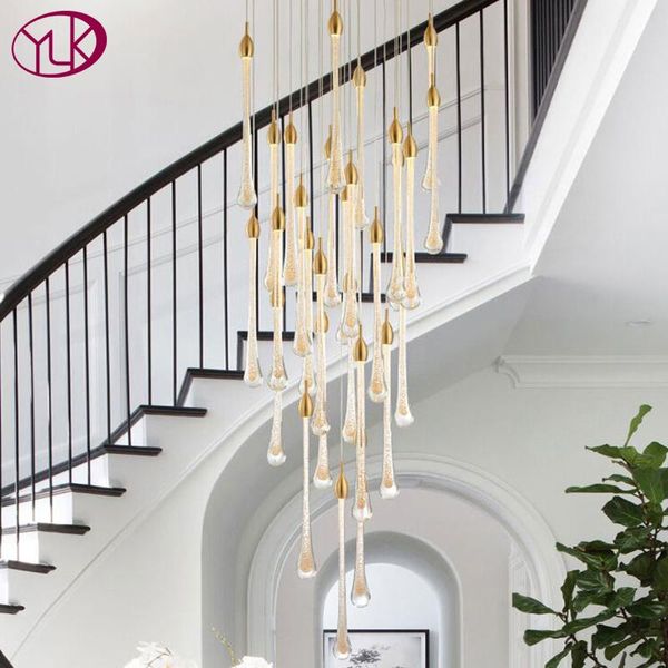 luxury modern chandelier lighting lamp for staircase spiral design water drop crystal gold led bulbs chips flush mount chandeliers
luxury modern chandelier lighting lamp for staircase spiral design water drop crystal gold led bulbs chips flush mount chandeliers