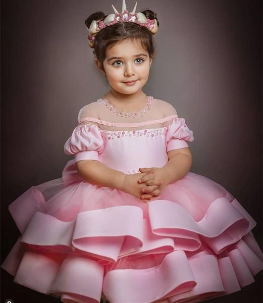 girl's dresses pink tulle baby girl party dress princess first birthday kids clothes sheer neck tiered gown for girls, Red;yellow
girl's dresses pink tulle baby girl party dress princess first birthday kids clothes sheer neck tiered gown for girls, Red;yellow