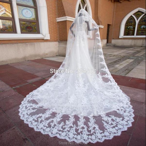 bridal veils white or ivory stunning long wedding lace edge tulle cathedral veil for bride with comb 2021m accessories, Black
bridal veils white or ivory stunning long wedding lace edge tulle cathedral veil for bride with comb 2021m accessories, Black