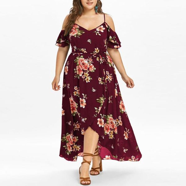 plus size dresses vintage large elegant women casual short sleeve cold shoulder boho flower print long dress, Black
plus size dresses vintage large elegant women casual short sleeve cold shoulder boho flower print long dress, Black
