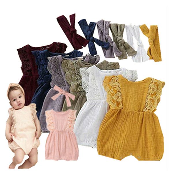 0-24m summer born jumpsuit european and american baby clothes girls sleeveless lace romper with headband 210515, White
0-24m summer born jumpsuit european and american baby clothes girls sleeveless lace romper with headband 210515, White