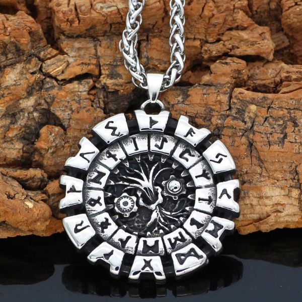 noridc viking yggdrasil tree of life rune stainless steel necklace for men with valknut gift bag pendant necklaces, Silver
noridc viking yggdrasil tree of life rune stainless steel necklace for men with valknut gift bag pendant necklaces, Silver