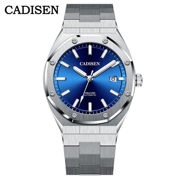 wristwatches cadisen brand men's watches nh35a sports 42mm mechanical stainless steel waterproof sapphire glass clock, Slivery;brown
wristwatches cadisen brand men's watches nh35a sports 42mm mechanical stainless steel waterproof sapphire glass clock, Slivery;brown