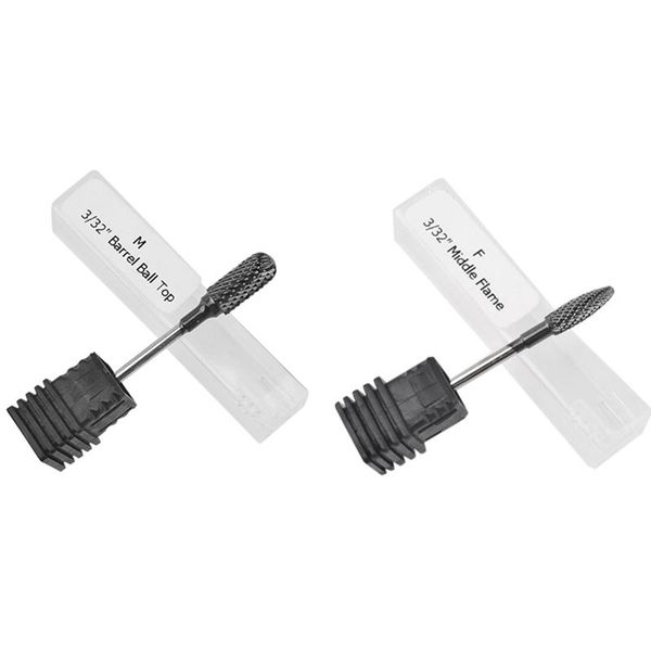 nail art equipment 2pcs head tungsten carbide rotary burrs die grinder carving cutter bit for burring file bits, 04 & 01, Silver
nail art equipment 2pcs head tungsten carbide rotary burrs die grinder carving cutter bit for burring file bits, 04 & 01, Silver