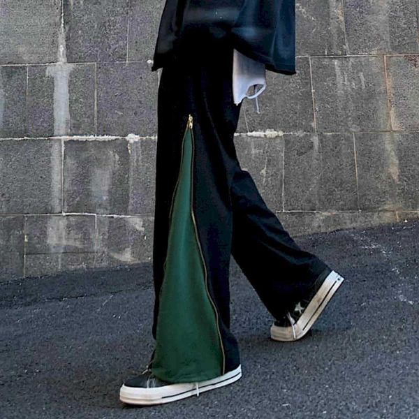 men women casual pants korean version harajuku style design sense niche trousers loose wild 210526, Black
men women casual pants korean version harajuku style design sense niche trousers loose wild 210526, Black