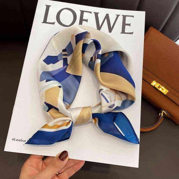 scarves silk small square women's versatile spring and autumn winter fashion thin 53 decorative net red korean coffee color scarf, Blue;gray
scarves silk small square women's versatile spring and autumn winter fashion thin 53 decorative net red korean coffee color scarf, Blue;gray