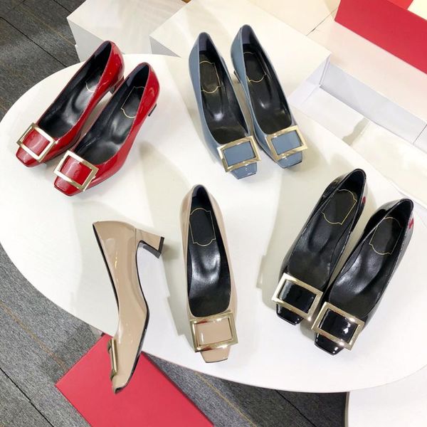 dress shoes genuine leather women's square toe pumps for woman shallow low heels fashion brand 35-40, Black
dress shoes genuine leather women's square toe pumps for woman shallow low heels fashion brand 35-40, Black