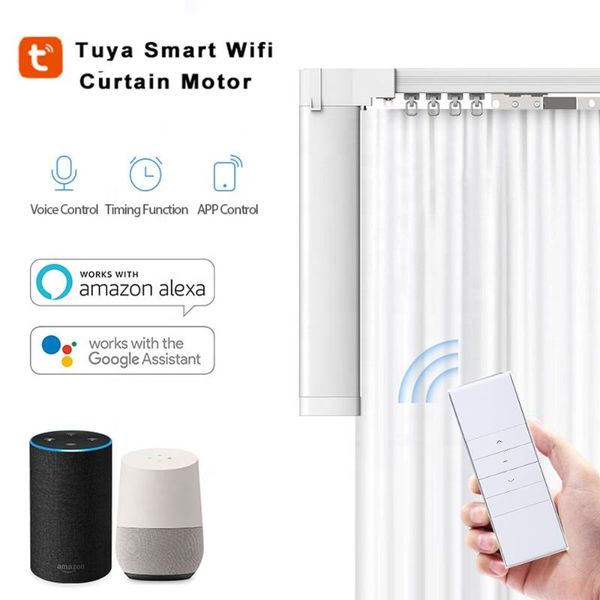 smart home control automatic curtain system wifi life app remote voice motor track rail alexa echo google
smart home control automatic curtain system wifi life app remote voice motor track rail alexa echo google