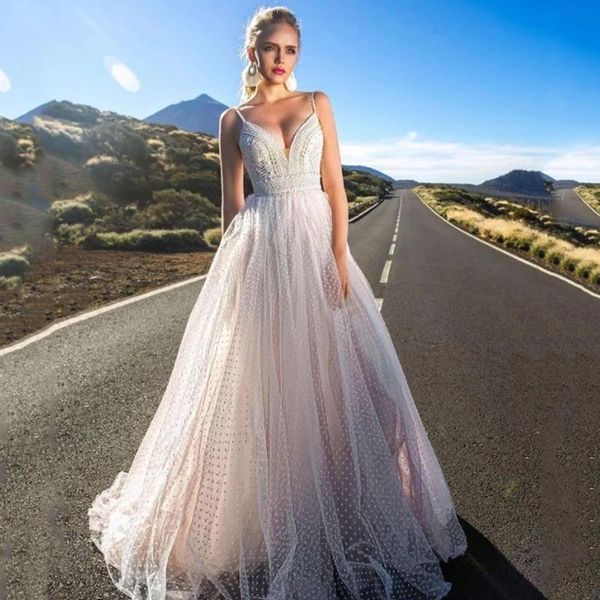 other wedding dresses chuyu 2021 polka dot sleeveless appliques v-neck long a-line tulle backless dress formal occasion vestido de novia, White
other wedding dresses chuyu 2021 polka dot sleeveless appliques v-neck long a-line tulle backless dress formal occasion vestido de novia, White