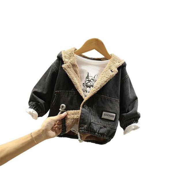 baby boy and girls winter coat thick denim jacket cartoon patch hooded clothing girls winter coat lamb hair lining, Blue;gray
baby boy and girls winter coat thick denim jacket cartoon patch hooded clothing girls winter coat lamb hair lining, Blue;gray