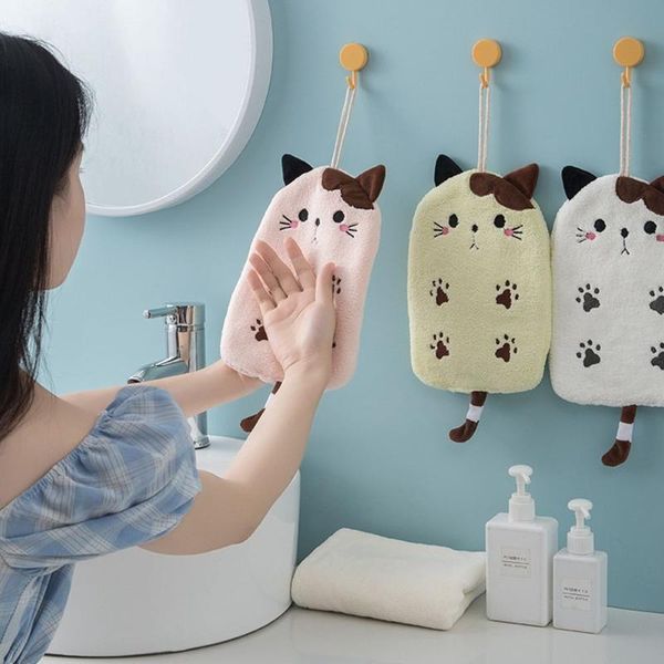 towel cartoon lovely hanging hand coral velvet flat cat embroidered kitchen home bathroom supplies
towel cartoon lovely hanging hand coral velvet flat cat embroidered kitchen home bathroom supplies