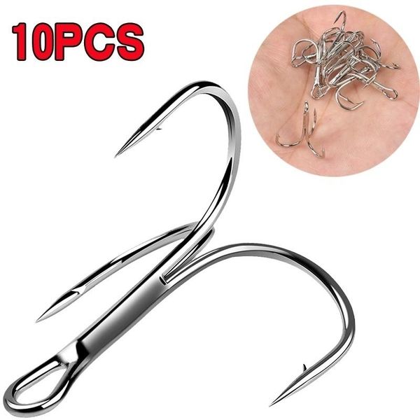 fishing hooks 10pcs barbed sharpened treble 5 sizes 2/4/6/8/10 fishhook accessories
fishing hooks 10pcs barbed sharpened treble 5 sizes 2/4/6/8/10 fishhook accessories