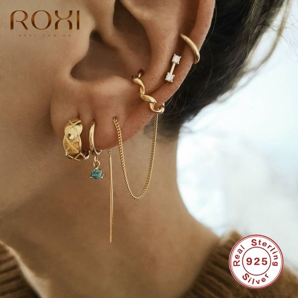 roxi long thin link stud for women girls twist ear clip fine jewelry piercing earrings 925 sterling silver pendientes, Golden
roxi long thin link stud for women girls twist ear clip fine jewelry piercing earrings 925 sterling silver pendientes, Golden