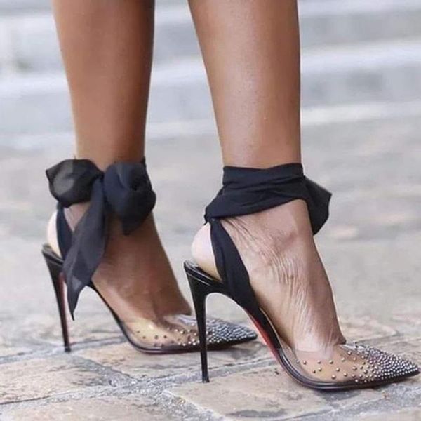 teahoo 2021 luxury rhinestones women sandals fashion ribbon lace up transparent roman shoes rointed lady high heels, Black
teahoo 2021 luxury rhinestones women sandals fashion ribbon lace up transparent roman shoes rointed lady high heels, Black