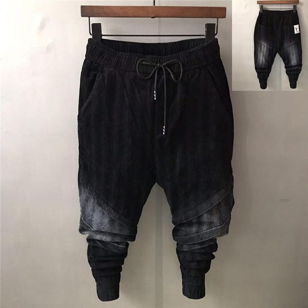 men's pants autumn winter men long pencil with pockets thick corduroy harem elastic waist drawstring slim trousers casual, Black
men's pants autumn winter men long pencil with pockets thick corduroy harem elastic waist drawstring slim trousers casual, Black