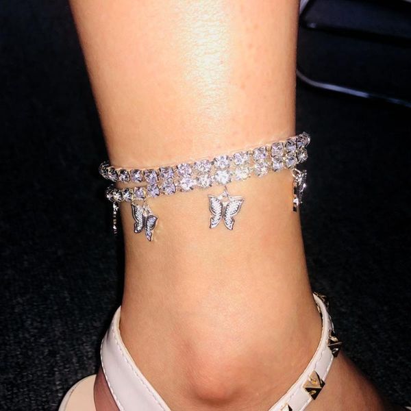 anklets hip hop jewelry gold color butterfly anklet crystal ankle bracelet beach for women girl sandals foot accessories, Red;blue
anklets hip hop jewelry gold color butterfly anklet crystal ankle bracelet beach for women girl sandals foot accessories, Red;blue