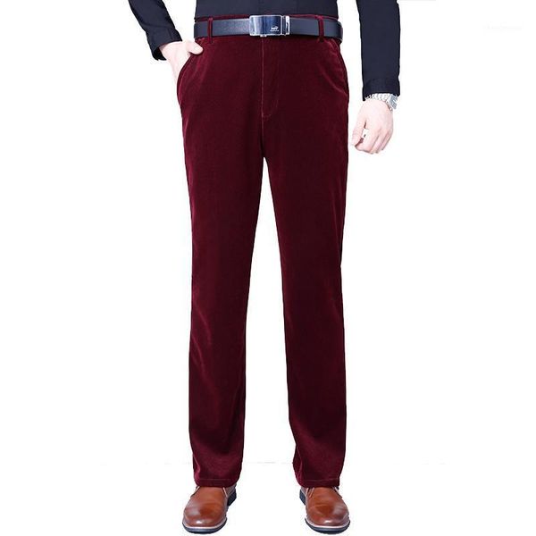 winter mens fashion casual pant high waist loose stretch men's corduroy middle-aged straight trouser pants, Black
winter mens fashion casual pant high waist loose stretch men's corduroy middle-aged straight trouser pants, Black