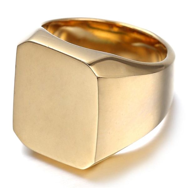 cluster rings gold fashion men's high polished signet solid 316l stainless steel biker ring jewelry, Golden;silver
cluster rings gold fashion men's high polished signet solid 316l stainless steel biker ring jewelry, Golden;silver