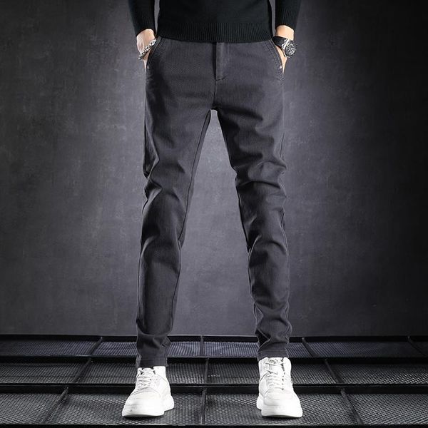 men's pants spring autumn trend of self-cultivation foot straight tube casual versatile, Black
men's pants spring autumn trend of self-cultivation foot straight tube casual versatile, Black